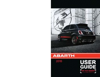 2015 Fiat 500 Abarth User Manual Download